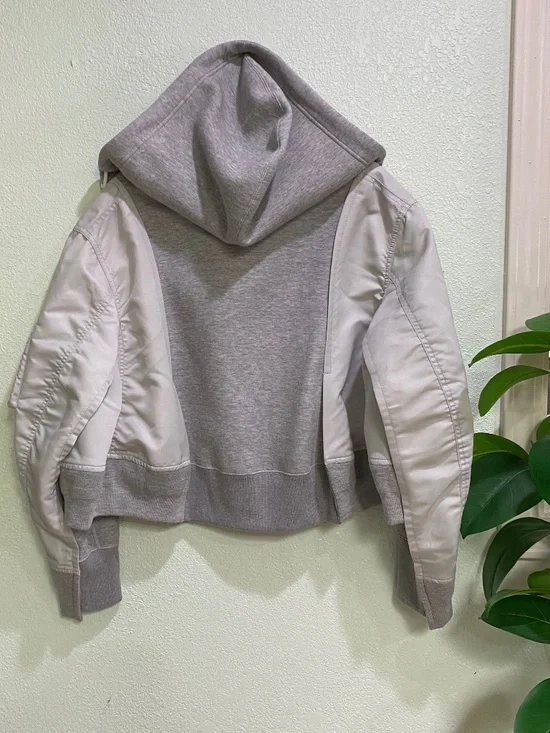 Sacai Sponge x Nylon Twill Hoodie - Picture 6 of 13